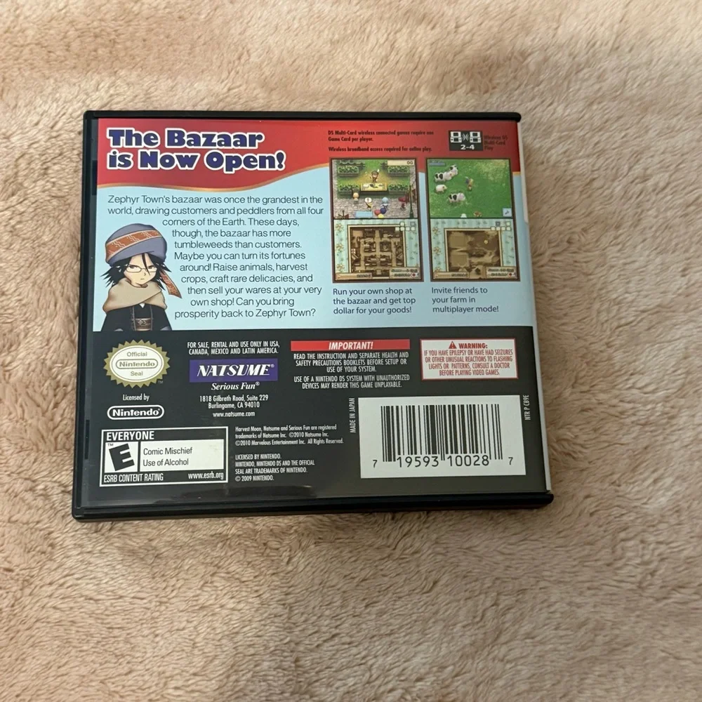 Harvest Moon DS Grand Bazaar Game